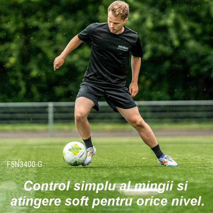 Set cadou minge fotbal Molten FN3400 – marimi 5, 4, 3 + pompa + plasa + ambalaj cadou [4]