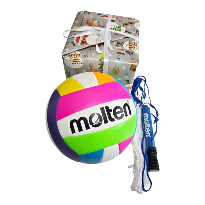 Set cadou minge volei Molten MS500 – 3 modele la alegere, pompa, plasa + Ambalaj Cadou [2]