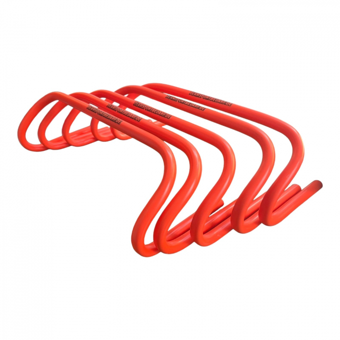 Training set: 10 gymnastic hoops, set of 5 hurdles, 50 sticks/bars, 8 cones + 4 batons, 1 ladder [10]