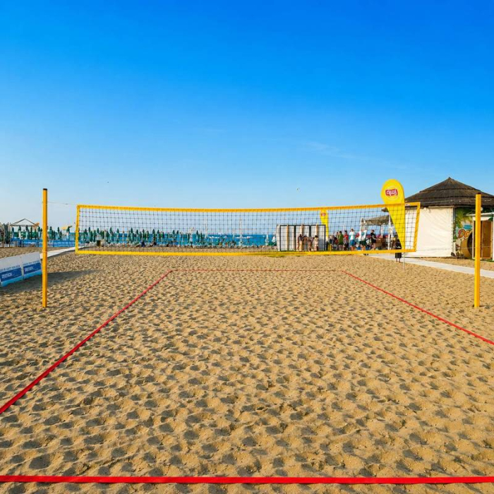 Set volei plaja profesional: stalpi + fileu + tusa + minge volei Molten [2]