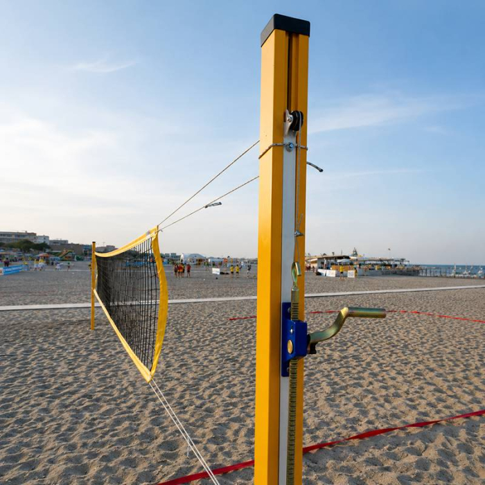 Set volei plaja profesional: stalpi + fileu + tusa + minge volei Molten [4]