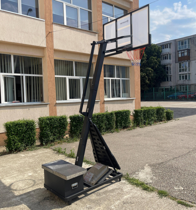 Sistem baschet Master Sport Court Pro 305  cu suport, mobil, inaltime reglabila [4]
