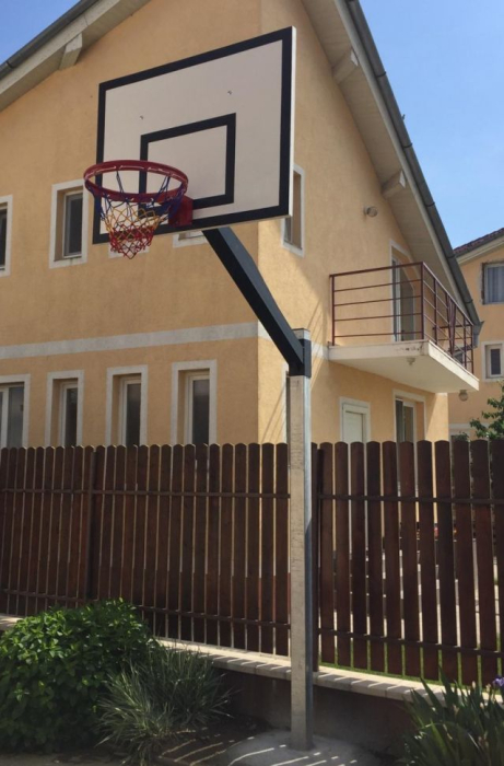 Sistem baschet mono stalp Anastasia Sport, model antivadalizare, panou 120x90 cm, inel si plasa, fixare prin betonare [8]