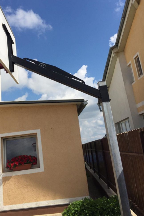 Sistem baschet mono stalp MODEL100, panou 120x90 cm, inel si plasa, fixare prin betonare [8]