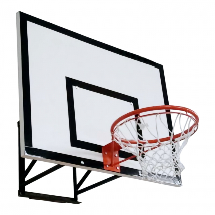 Wall-Mounted Basketball System Anastasia Sport – Bracket, 120x90 cm Fiberglass Backboard, Fixed Hoop [2]