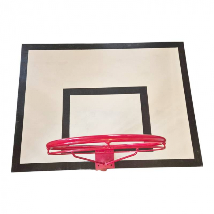 Wall-Mounted Basketball System – TEGO 120x90 cm Backboard, Bracket, Fixed Hoop, and Net [8]
