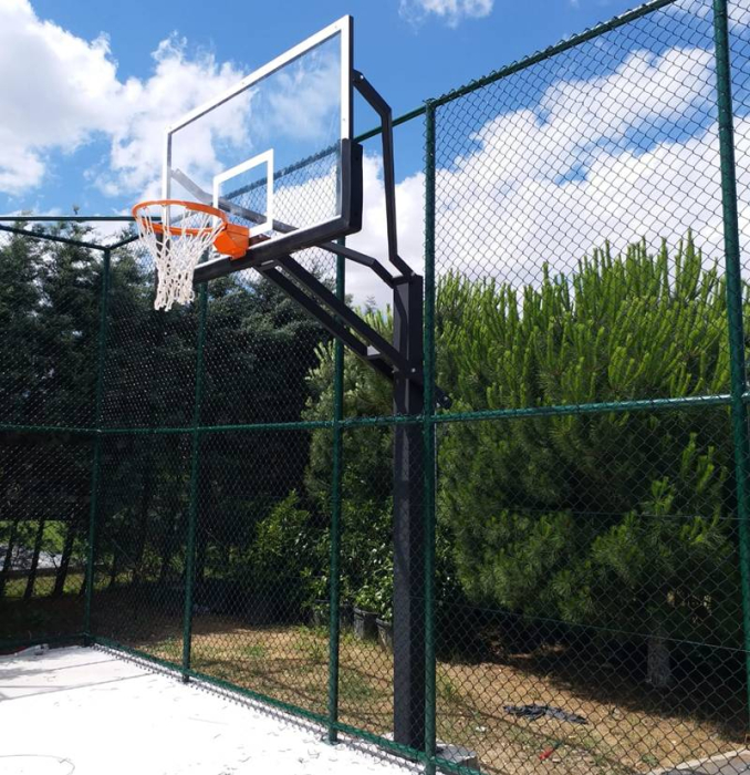Sistem de baschet cu inaltime reglabila, panou plexiglas 180x105 cm, inel elastic cu arcuri, protectii incluse [2]