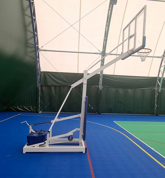 Basketball mobile stand with plexiglas backboard [37]