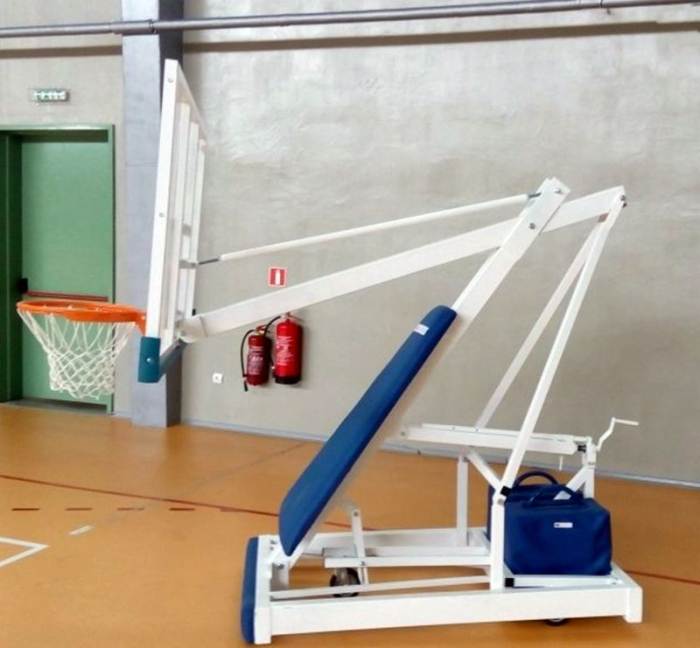 Basketball mobile stand with plexiglas backboard [11]