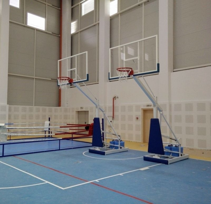 Basketball mobile stand with plexiglas backboard [10]