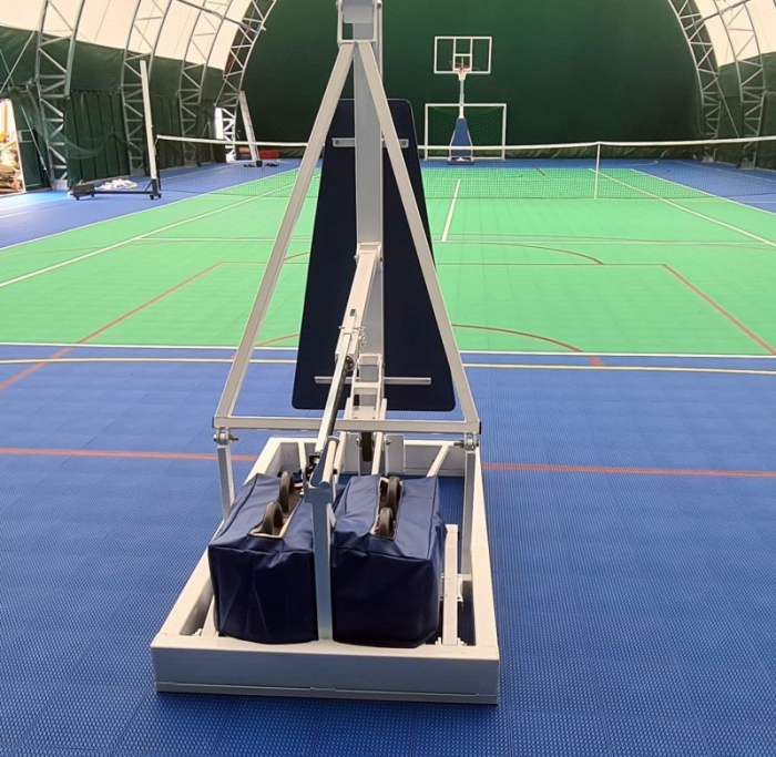 Basketball mobile stand with plexiglas backboard [40]