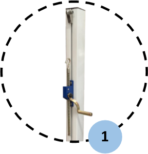 Stalpi de tenis camp din aluminiu cu profil 80x80 mm (set) [5]