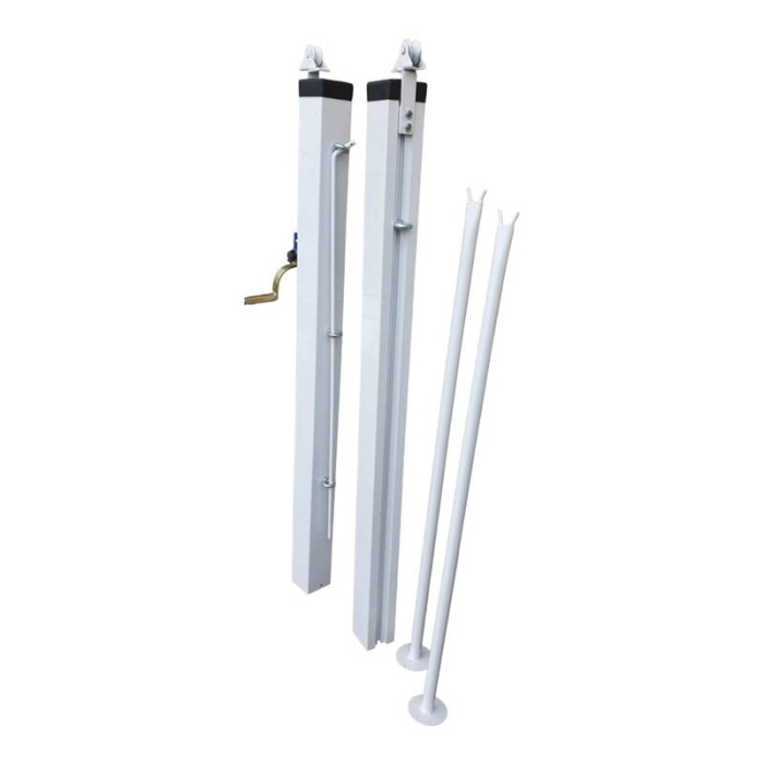 Stalpi de tenis camp din aluminiu cu profil 80x80 mm (set) [5]