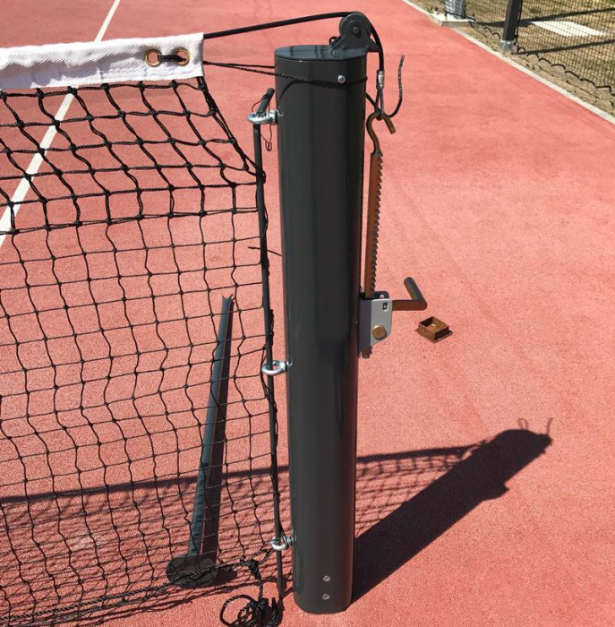 Stalpi de tenis camp din aluminiu cu profil 120x100 mm (set) - [2]