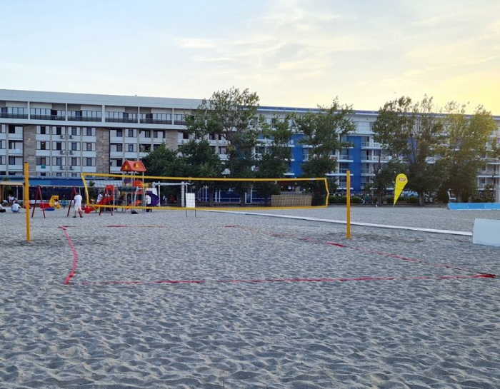 Stalpi de volei plaja Anastasia Sport, aluminiu cu inaltime reglabila a fileului, profil 80x80 mm [8]