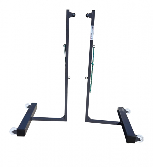 Mobile Badminton Posts Anastasia Sport, with Counterweight and Wheels [2]
