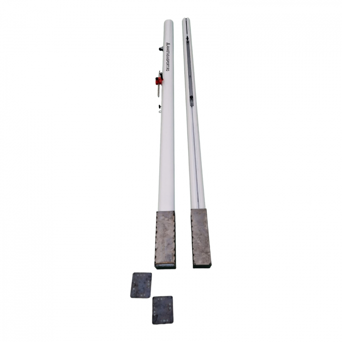 Stalpi volei Anastasia Sport profil aluminiu oval 120x100 mm, inaltime reglabila a fileului [14]