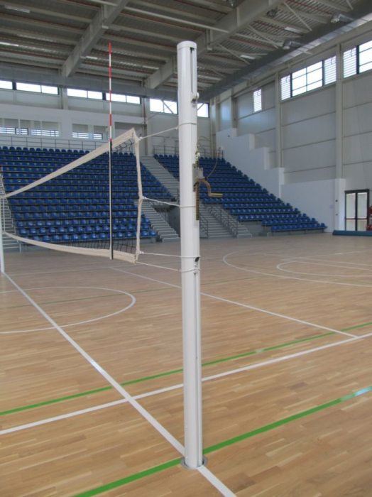 Stalpi volei Anastasia Sport profil aluminiu oval 120x100 mm, inaltime reglabila a fileului [9]