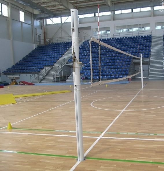 Stalpi volei Anastasia Sport profil aluminiu oval 120x100 mm, inaltime reglabila a fileului [8]