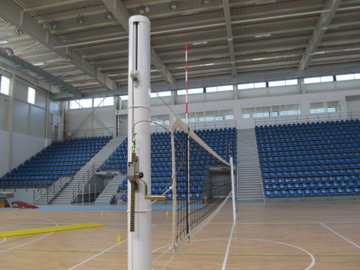 Stalpi volei Anastasia Sport profil aluminiu oval 120x100 mm, inaltime reglabila a fileului [3]