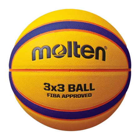 Set baschet 3x3 Molten B33T5000 FIBA Approved + pompa DHP21 + rucsac pentru minge [2]