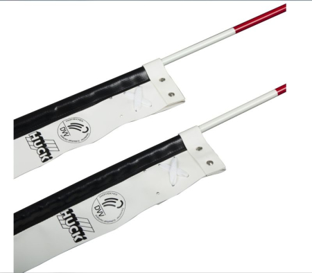 Huck Volleyball antennas, one-piece, with DVV test mark