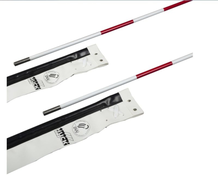 Huck volleyball antennas, two-part, with DVV test mark