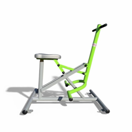 Mobilier urban, fitness outdoor - Aparat Fitness Outdoor Rider, antrenament cu greutatea corpului, spate și biceps