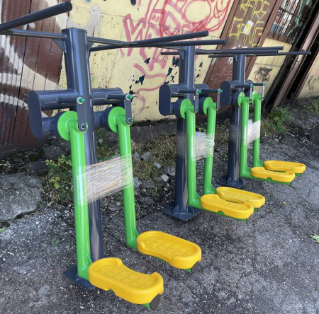 Aparat Fitness Outdoor Legs Machine, antrenament picioare si stretching, echipament cardio exterior [1]