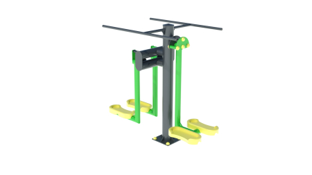 Mobilier urban, fitness outdoor - Aparat Fitness Outdoor Fit Trainer & Legs Machine, antrenament picioare si solduri