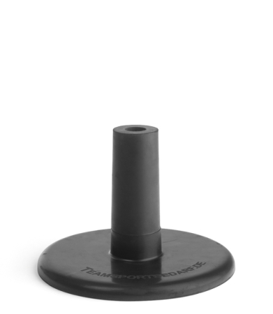 Volleyball Training Accessories – Hurdles, Cones, Ladders, Obstacles - Training Pole Base – Ø 25 mm, Rubber, Stable for Indoor and Artificial Turf Use