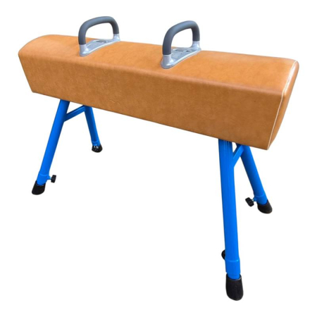 Aparate gimnasitica - Anastasia Sport pommel horse for gymnastics, adjustable height 95–145 cm, 4 legs, floor anchoring