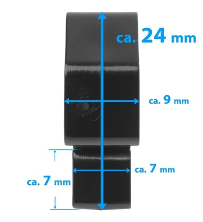 Set 100 carlige Schäper pentru prindere plasa porti cu canal [5]