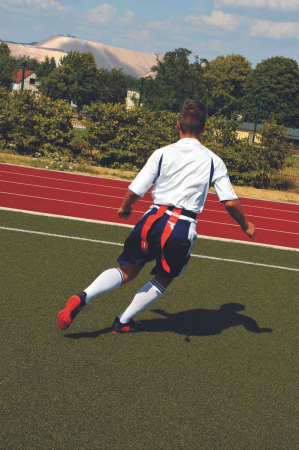 Set 3 centuri tag rugby Teamsport, pentru junior, rosie, galbena, albastra [2]