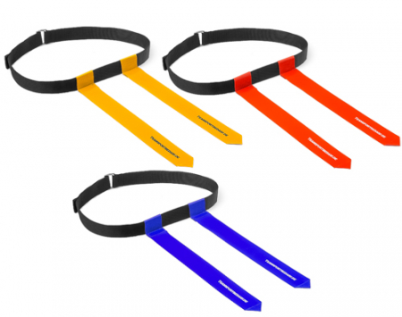 Rugby, Fotbal american, alte sporturi - Set 3 centuri tag rugby Teamsport, pentru junior, rosie, galbena, albastra