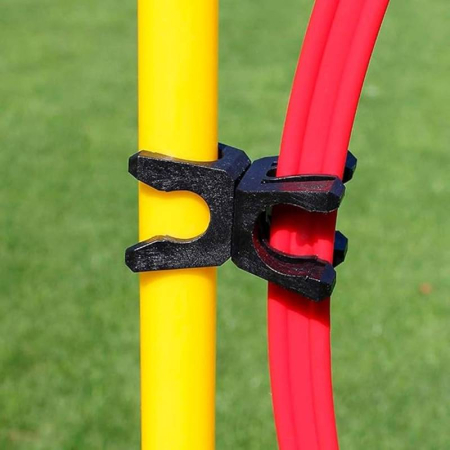 Gymnastics Pole and Ring Connector Clip Ø 32 mm, 360° Rotation, Durable PVC [1]