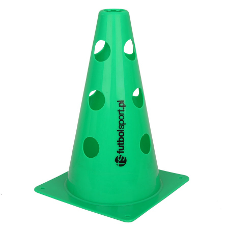 Cones, mini cones - 10 x Sportech training cone 30 cm, with holes