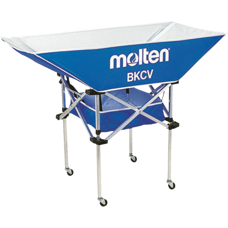 Accesorii volei - Carucior pentru mingi Molten BKCVHB, mobil, pliabil