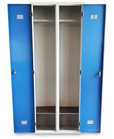 Double Metal Locker Cabinet, 600 x 450 x 1800 mm, 0.8 mm Steel Sheet [1]