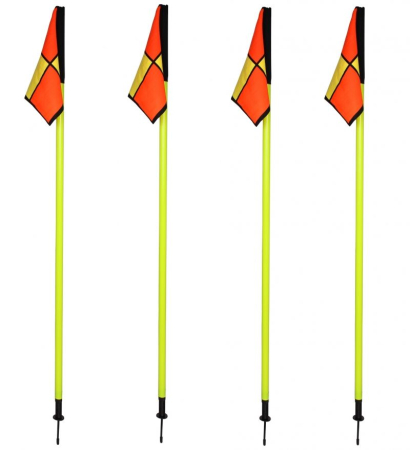 Accesorii antrenament fotbal - Fanion corner fotbal (set 4 bucati)
