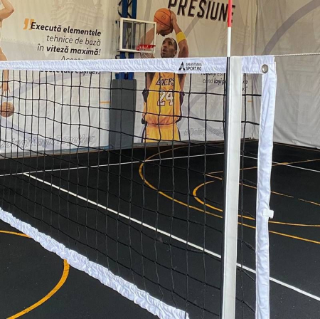 Fileu volei profesional 9,5x1 m Anastasia Sport, cablu din otel, 6 puncte prindere [3]