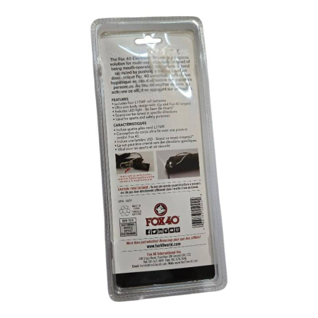 Fluier electronic Fox 40 cu lumină LED – 110 dB, design compact, baterii incluse [4]