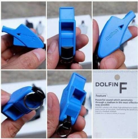 Fluier pentru arbitru de fotbal Molten Dolfin F albastru model RA0070 [1]