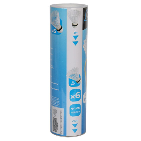 Fluturasi badminton nylon Techaman - set 6 buc
