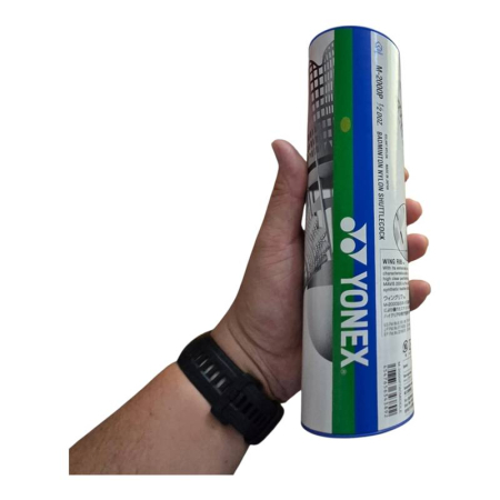 Fluturași badminton Yonex MAVIS 2000 (M-2000P), nylon, 6 buc (1/2 doză), Wing Rib™, viteză MEDIUM/MIDDLE – cap albastru [1]
