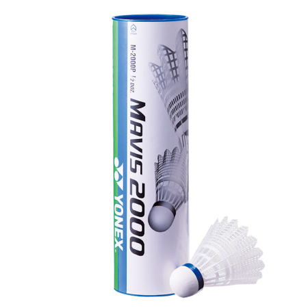Alte sporturi - Fluturași badminton Yonex MAVIS 2000 (M-2000P), nylon, 6 buc (1/2 doză), Wing Rib™, viteză MEDIUM/MIDDLE – cap albastru