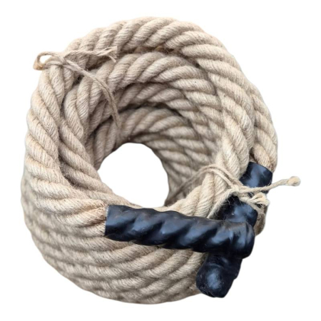 Accesorii gimnastica - Frânghie pentru antrenament din iută, Ø 30 mm, 10 m