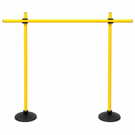 Team Sport Training Hurdle, Adjustable Obstacle 100 cm (2 Rubber Bases + 3 Poles) [3]