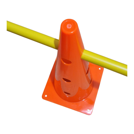 Training Hurdle Master Sport – Set of 8 Cones 38 cm + 4 Poles 100 cm, Durable PVC [10]