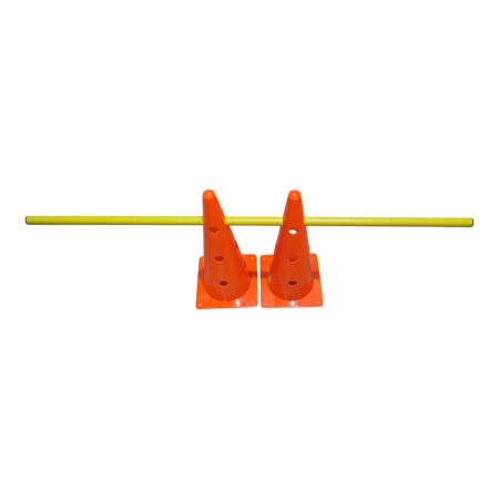 Training Hurdle Master Sport – Set of 8 Cones 38 cm + 4 Poles 100 cm, Durable PVC [12]